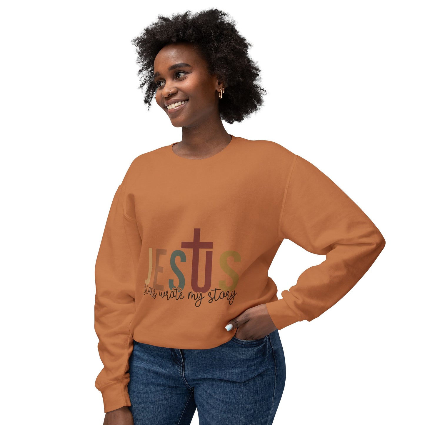 Christian Faith and Fashion Apparels - Unisex Lightweight Crewneck Sweatshirt