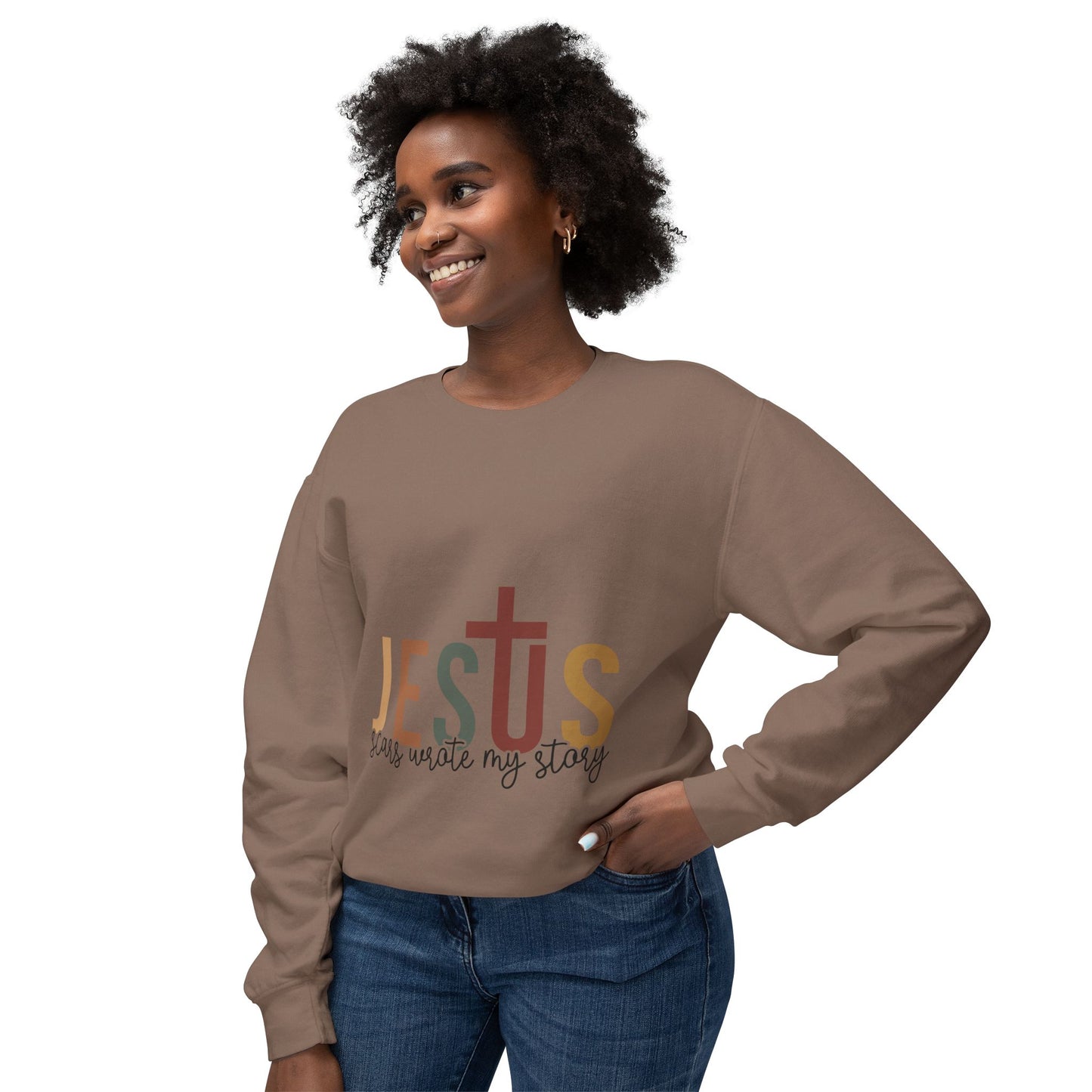 Christian Faith and Fashion Apparels - Unisex Lightweight Crewneck Sweatshirt