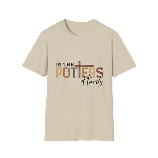 Faith-Inspired Unisex Softstyle christian  T-Shirt - "In The Potter's Hands"